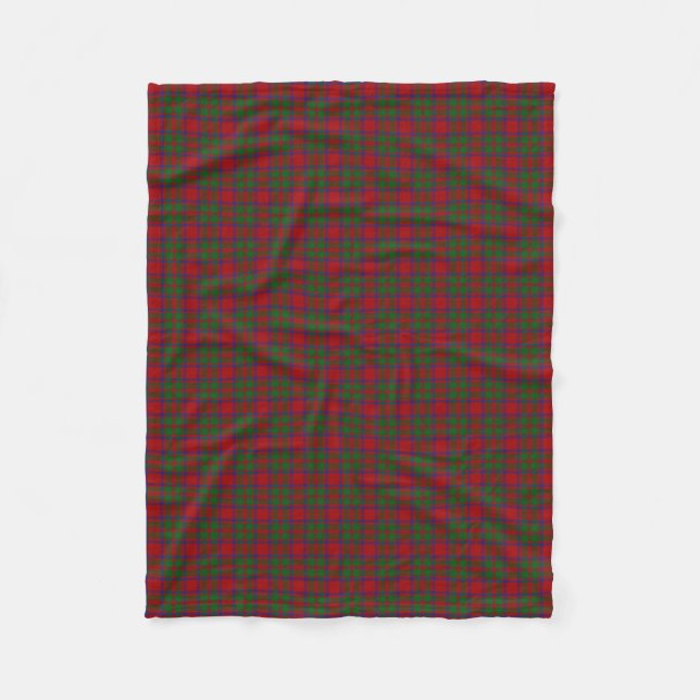 Scottish Clan MacKintosh MacIntosh Classic Tartan Fleece Blanket (Front)