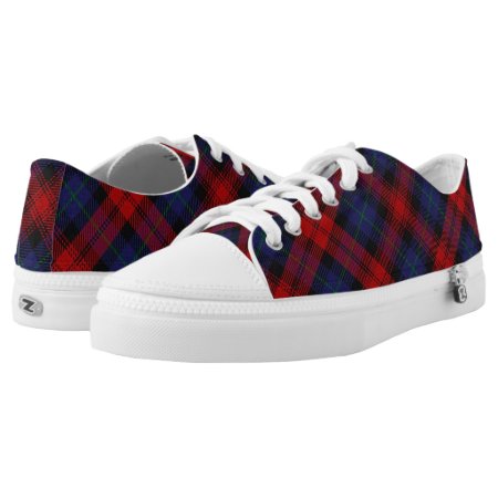 Scottish Clan Maclachlan Tartan Low-top Sneakers