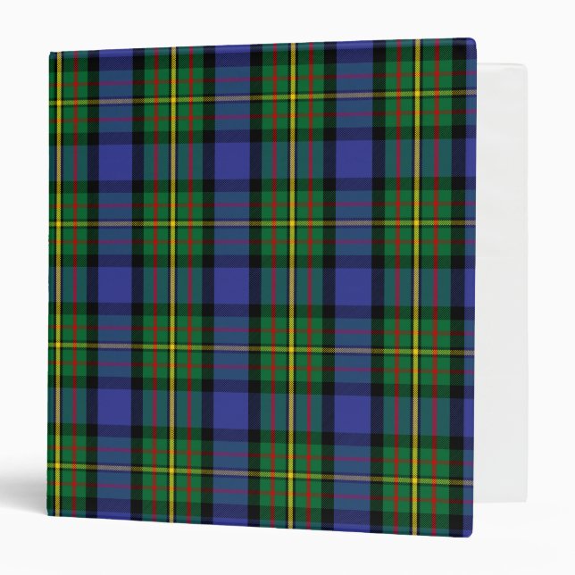 Scottish Clan MacLaren Tartan Plaid 3 Ring Binder (Front/Inside)