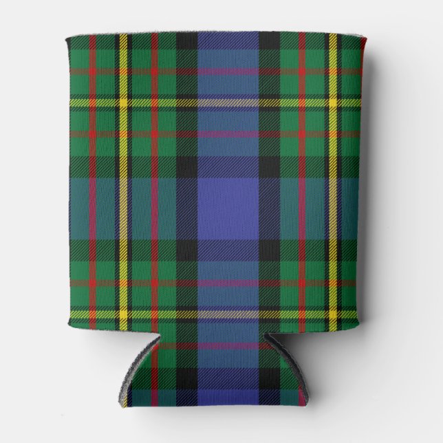 Scottish Clan MacLaren Tartan Plaid Can Cooler (Front)