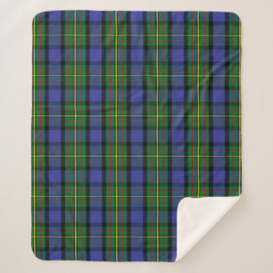Scottish Clan MacLaren Tartan Plaid Sherpa Blanket