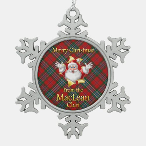 Scottish Clan MacLean Christmas Ornament