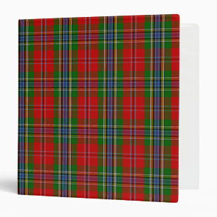 Scottish Clan MacLean of Duart Tartan Plaid 3 Ring Binder