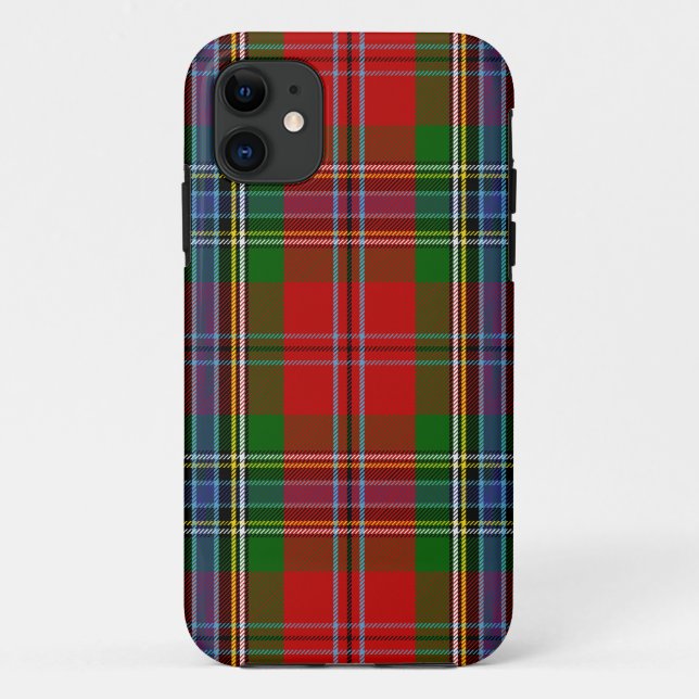 Scottish Clan MacLean of Duart Tartan Plaid Case-Mate iPhone Case (Back)
