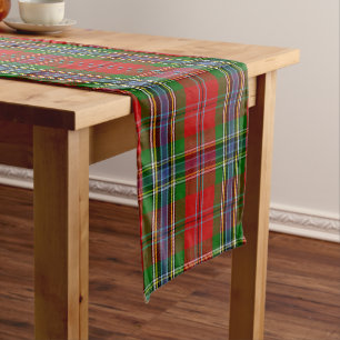 Scottish Clan MacLean of Duart Tartan Plaid Long Table Runner