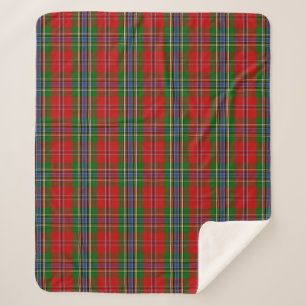 Scottish Clan MacLean of Duart Tartan Plaid Sherpa Blanket