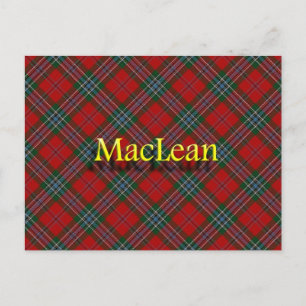 Scottish Clan MacLean Postcard