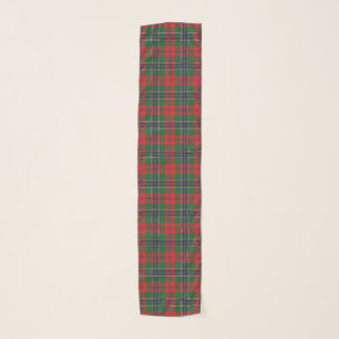 Scottish Clan MacLean Red Tartan Plaid Scarf