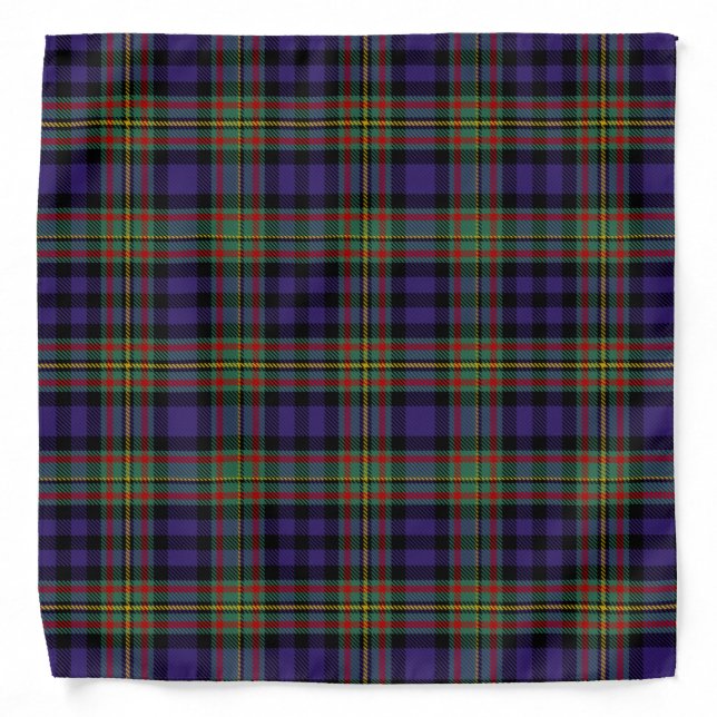 Scottish Clan MacLellan Tartan Plaid Bandana (Front)