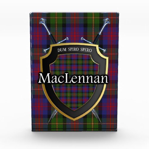 Scottish Clan MacLennan Tartan Photo Block