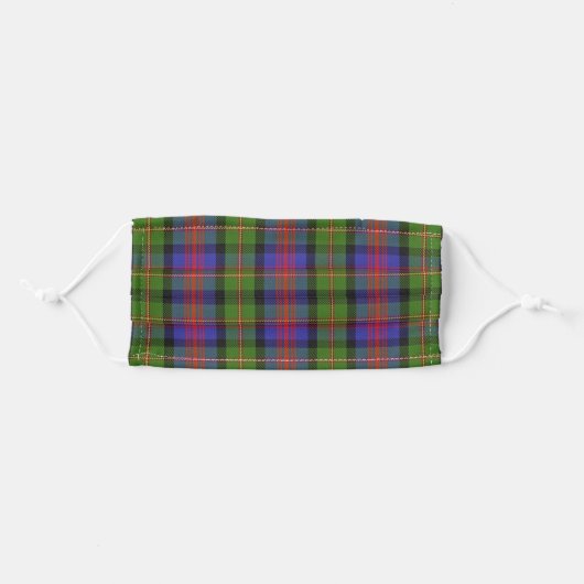 Scottish Clan MacLennan Tartan Plaid Adult Cloth Face Mask (Front, Folded)