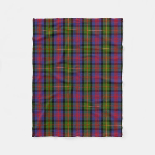 Scottish Clan MacLennan Tartan Plaid Fleece Blanket
