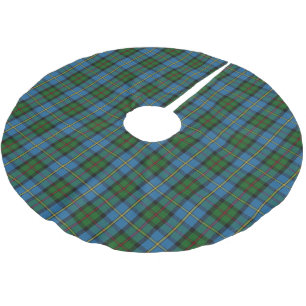 Scottish Clan MacLeod Blue Green Tartan Brushed Polyester Tree Skirt