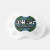 Scottish Clan MacLeod Hold Fast Motto Tartan Pacifier (Front)