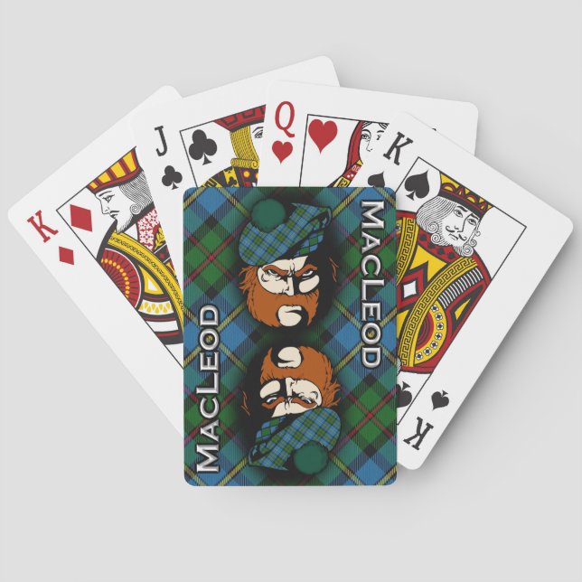 Scottish Clan MacLeod of Harris Tartan Deck Poker Cards (Back)