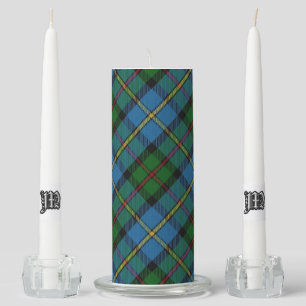 Scottish Clan MacLeod of Harris Tartan Plaid Unity Candle Set