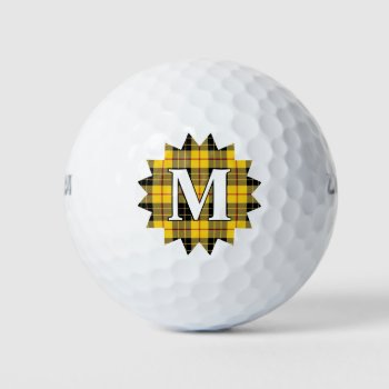 Scottish Clan Macleod Of Lewis Tartan Plaid Burst Golf Balls by OldScottishMountain at Zazzle
