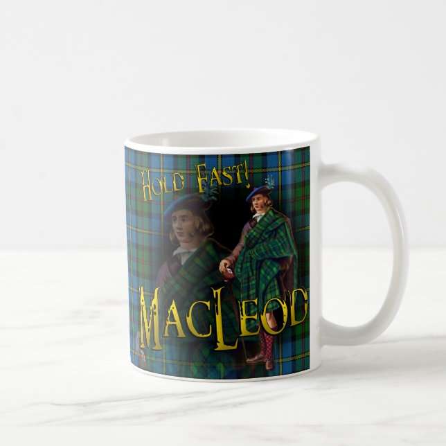 Scottish Clan MacLeod Tartan Coffee Mug (Right)