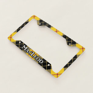 Scottish Clan MacLeod Tartan Plaid License Plate Frame