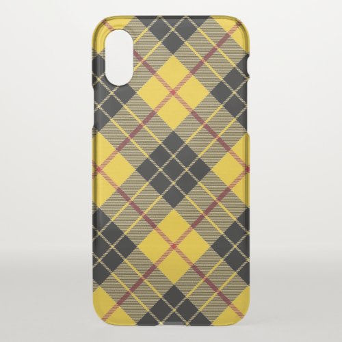 Scottish Clan MacLeod Tartan Plaid iPhone X Case