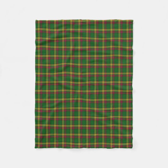 Scottish Clan MacMillan Classic Tartan Fleece Blanket (Front)