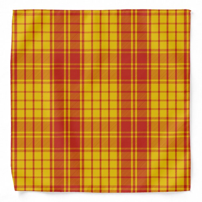 Scottish Clan MacMillan Tartan Plaid Bandana (Front)