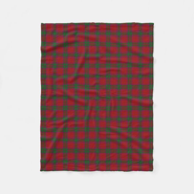 Scottish Clan MacNab Classic Tartan Fleece Blanket (Front)