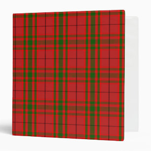Scottish Clan MacNab Tartan Plaid 3 Ring Binder