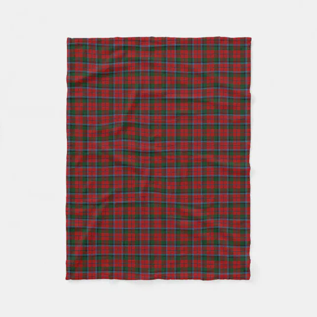 Scottish Clan MacNaughton MacNachtan Tartan Fleece Blanket | Zazzle