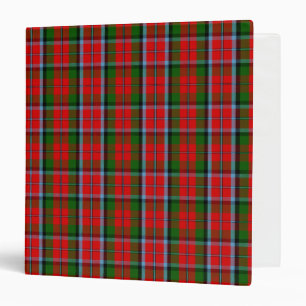 Scottish Clan MacNaughton Tartan Plaid 3 Ring Binder