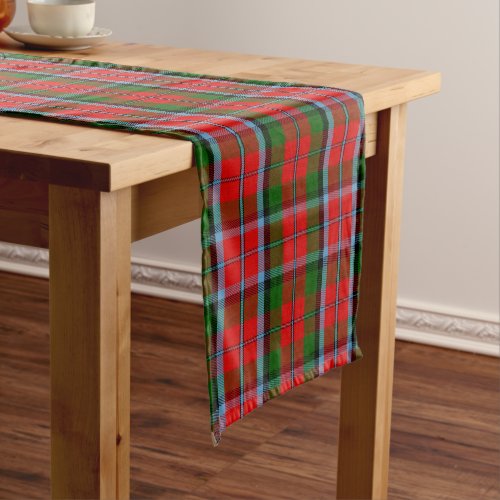 Scottish Clan MacNaughton Tartan Plaid Long Table Runner