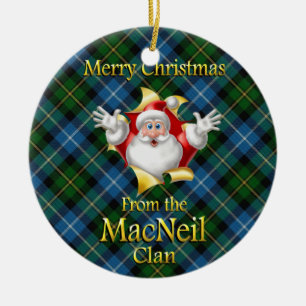 Scottish Clan MacNeil Christmas Ornament
