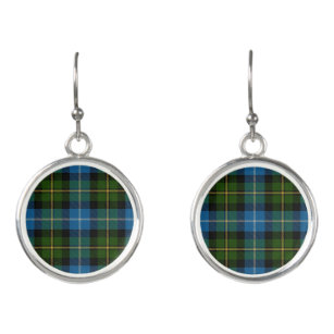 Scottish Clan MacNeil Tartan Plaid Earrings