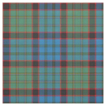 Scottish Clan Macnicol Hunting Tartan Plaid Fabric by OldScottishMountain at Zazzle