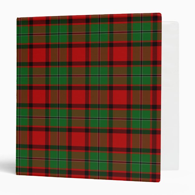 Scottish Clan MacPhail Tartan Plaid 3 Ring Binder (Front/Inside)