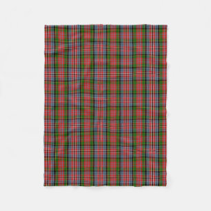 Scottish Clan MacPherson Tartan Plaid Fleece Blanket