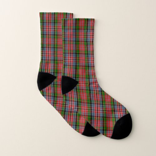 Scottish Clan MacPherson Tartan Plaid Socks