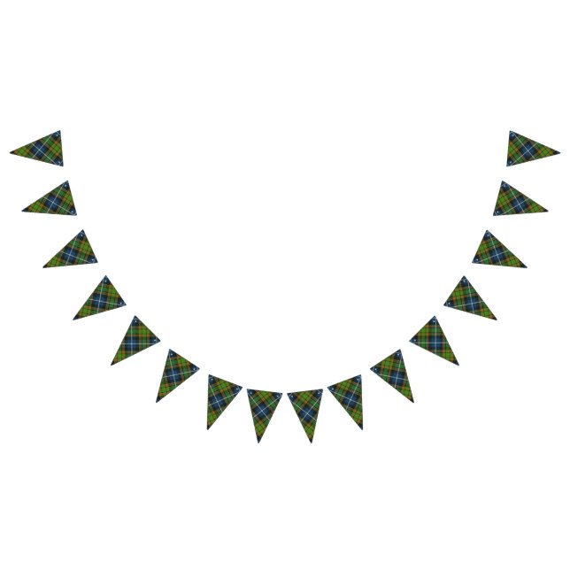 Scottish Clan MacRae Hunting Tartan Bunting Flags (All)