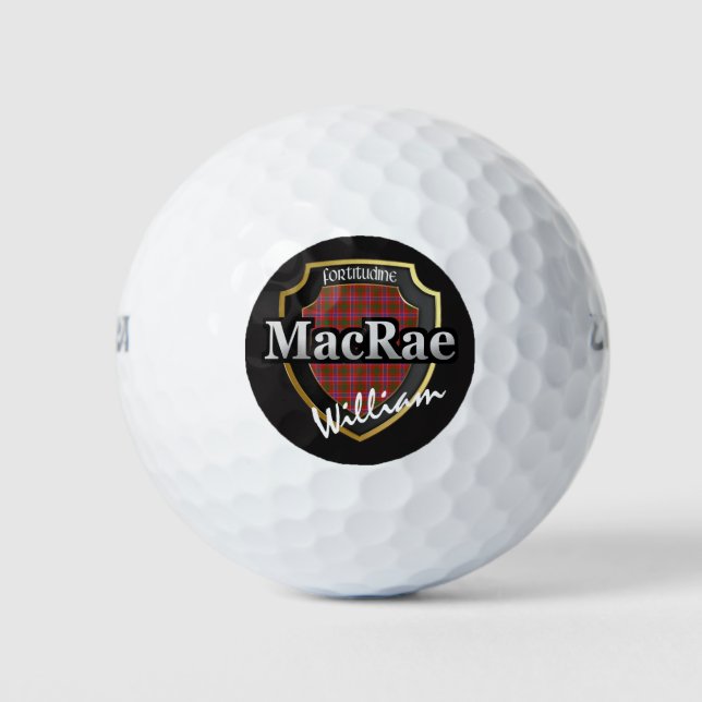 Scottish Clan MacRae Personalize Your Name Golf Balls (Front)
