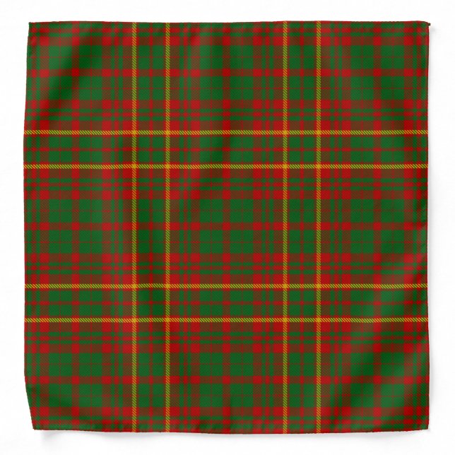 Scottish Clan MacRory Tartan Plaid Bandana (Front)