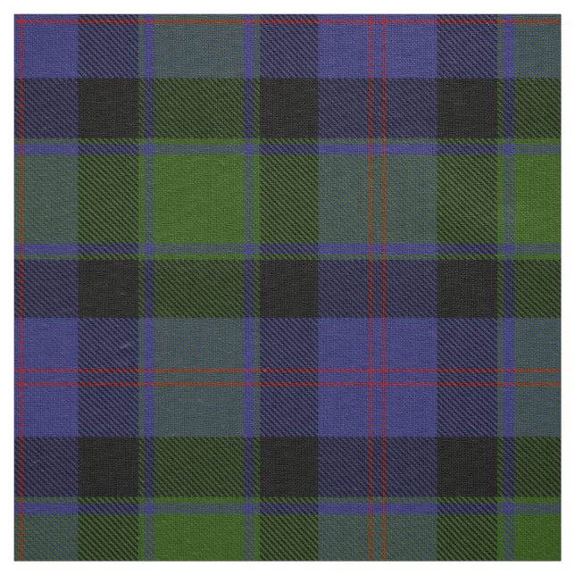 Scottish Clan MacTaggart Tartan Plaid Fabric (Swatch)