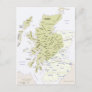 Scottish Clan Map of Scotland Postcard