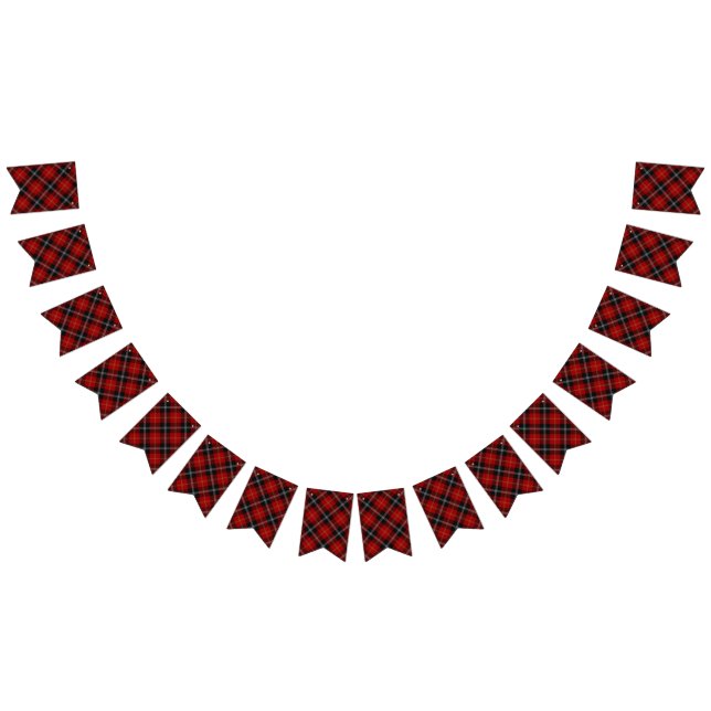 Scottish Clan Marjoribanks Tartan Bunting Flags (All)