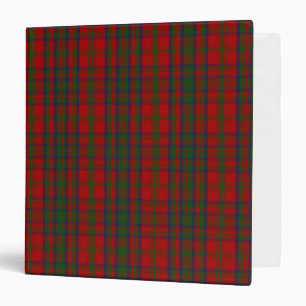 Scottish Clan Matheson Tartan Plaid 3 Ring Binder