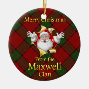 Scottish Clan Maxwell Christmas Ornament