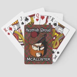 Scottish Clan McAllister Tartan Deck Poker Cards