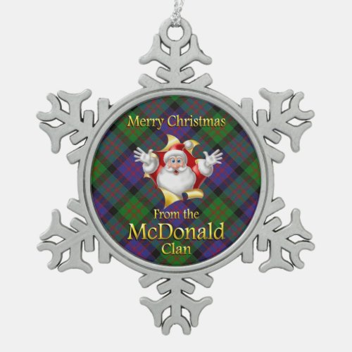 Scottish Clan McDonald Christmas Ornament