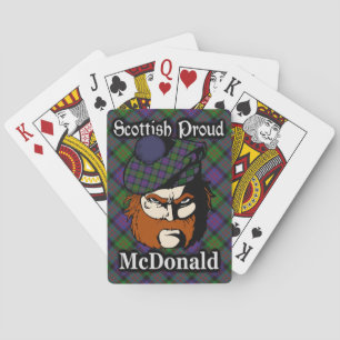Scottish Clan McDonald Tartan Poker Cards