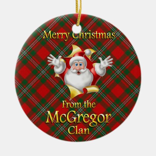 Scottish Clan McGregor Christmas Ornament