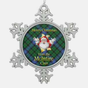 Scottish Clan McIntire Christmas Ornament